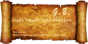 Gyöngyössy Bettina névjegykártya